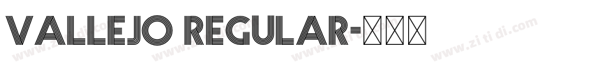 Vallejo Regular字体转换